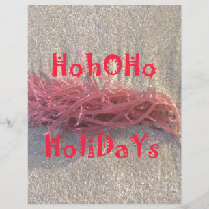 Santa HoHo God jul från Beach färg Brevhuvud