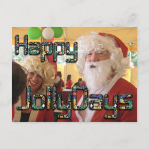 Santa hoho Lycklig Jollydays Helg Vykort