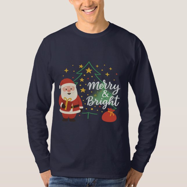Santa Holiday Gift T-Shirt for Husband – Christmas (Framsida)