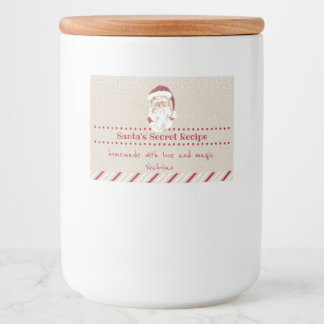 Santa Homemade Treat Mat Etiketter