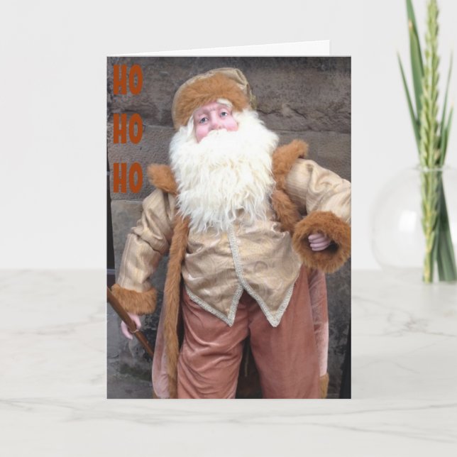 SANTA HOPPAS ATT DU HAR JINGLE PÅ/HO HO HELGKORT (Framsida)