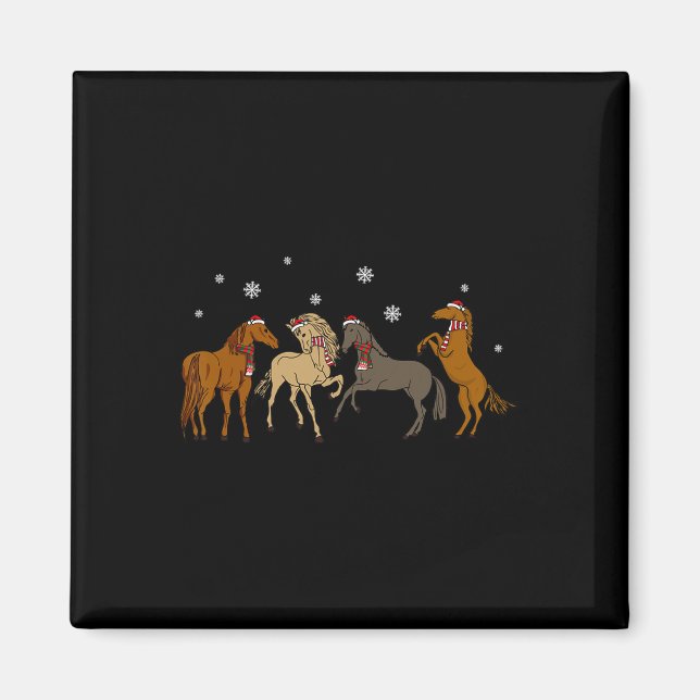 Santa Horse Julgran Light Magnet (Framsidan)