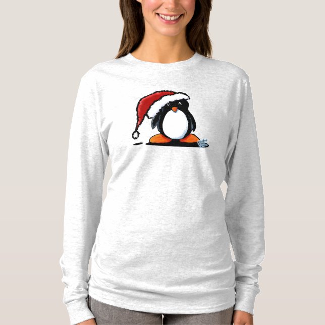 Santa Humphrey Penguin (mörk kläder) Shirt Tröja (Framsida)