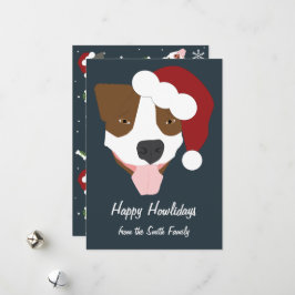Santa Hund - Anpassadet Julkort
