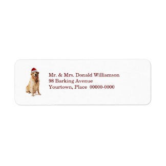 Santa Hund Return-adressetikett Returadress Etikett