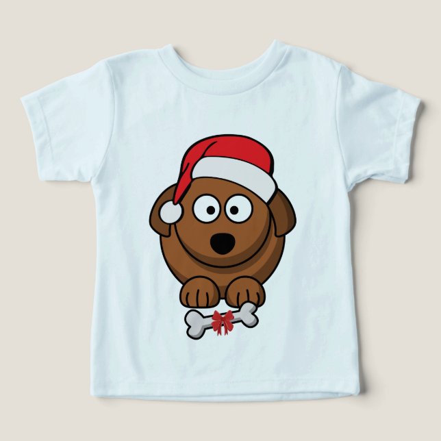 Santa Hund T Shirt (Design Framsida)