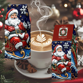 Santa i Anpassadet Sleigh