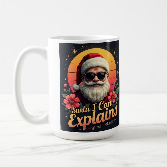 Santa I Can Explain Christmas Kaffemugg (Vänster)