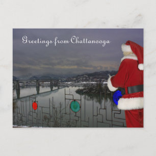 Santa i Chattanooga Helg Vykort