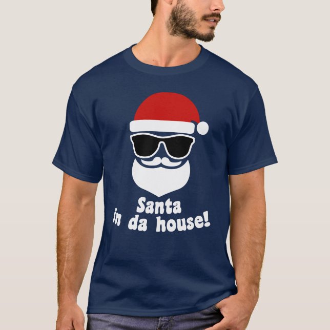 Santa i Da-hus T Shirt (Framsida)