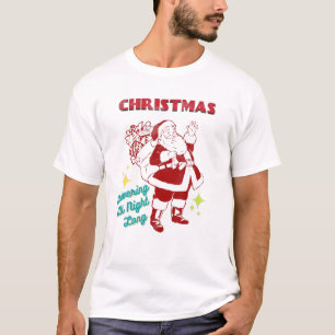 Santa I-Delever-All-Night-Long Naughty Dirty Joke T Shirt