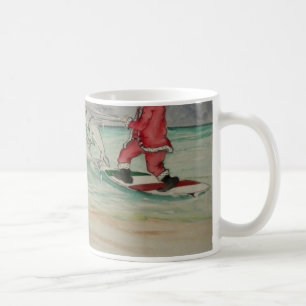 Santa i den karibiska muggen kaffemugg