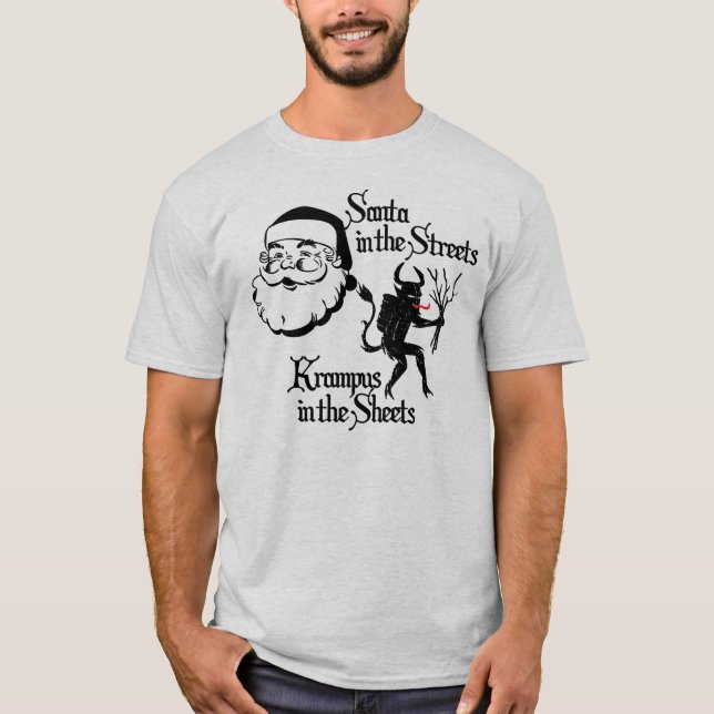 Santa i gatorna. Krampus i arken T-shirt (Framsida)
