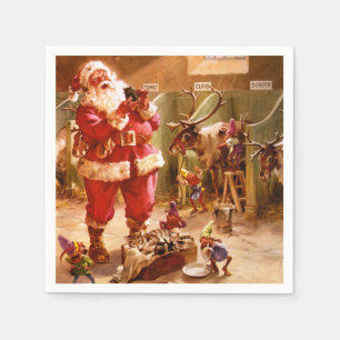 Santa i renladugården pappersservett