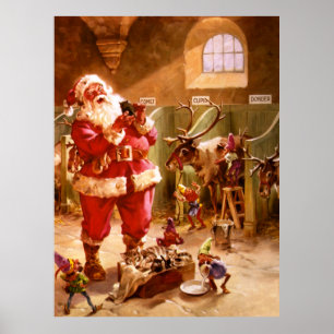 Santa i renladugården poster