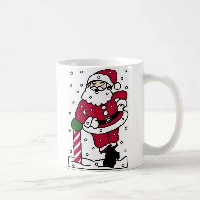 Santa i Snö Kaffemugg (Höger)