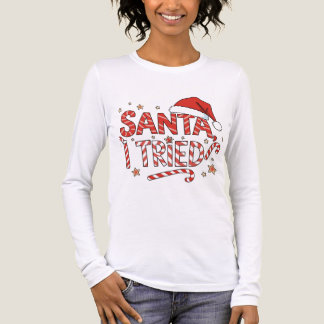 Santa I tried retro holiday tee