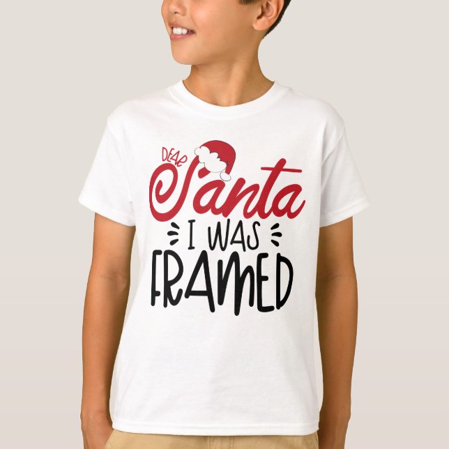 Santa I var Framed T Shirt (Framsida)
