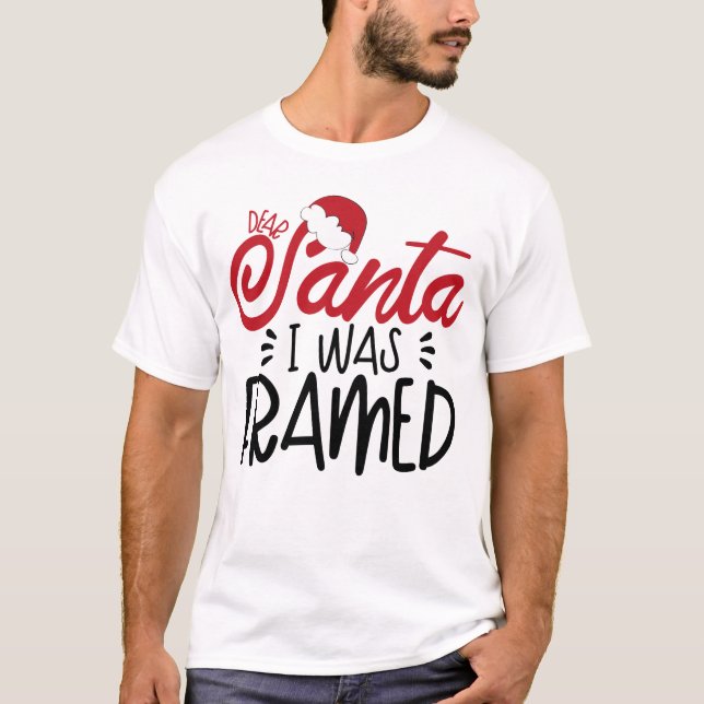 Santa I var Framed T Shirt (Framsida)