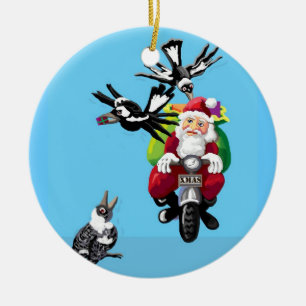 Santa in Australia Julgransprydnad Keramik