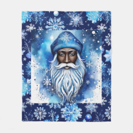 Santa in Blue Fleecefilt