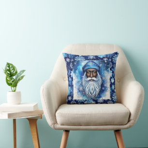 Santa in Blue Kudde