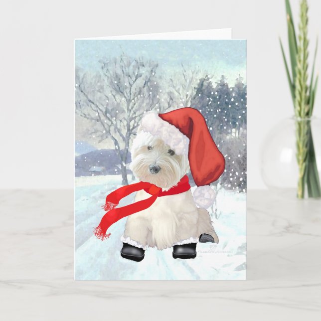 Santa in Boots Helgkort (Framsida)