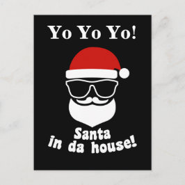 Santa In Da House Helg Vykort