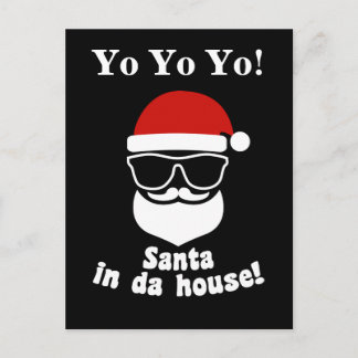 Santa In Da House Helg Vykort