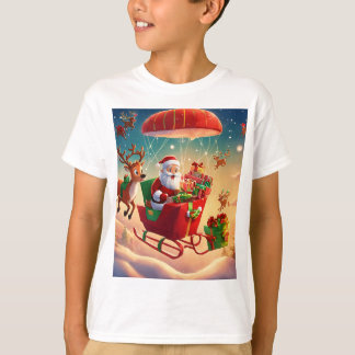 Santa in Flight: A Transformation of Helgdag Cheer T Shirt