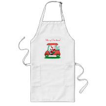 Santa In Golf Cart God jul