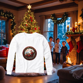 Santa in Hans Sleigh T Shirt