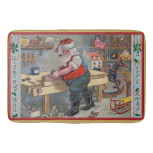 Santa in his Workshop, God jul, Badrumsmatta