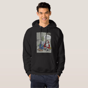Santa In Jail Black hooved shirt Hoodie