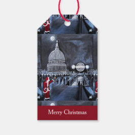 Santa in London Painting by Alfred Fox Presentetikett