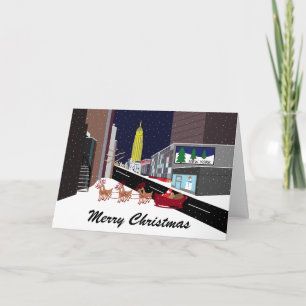 Santa In New York-julkort, Helgdag Card Helgkort