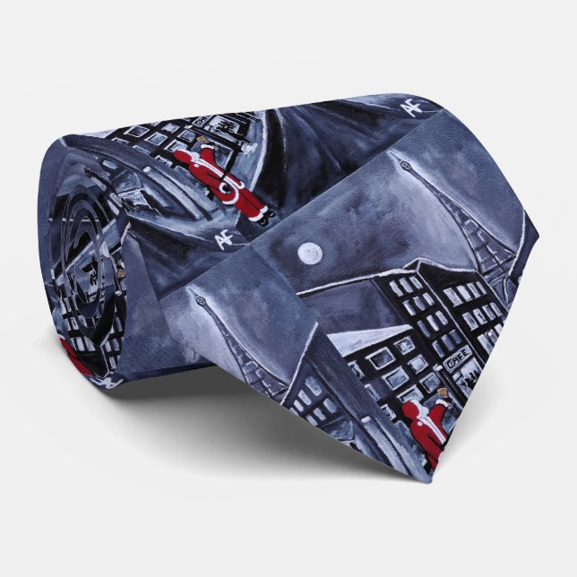 Santa in Paris Painting av Alfred Fox Slips (Rullad)