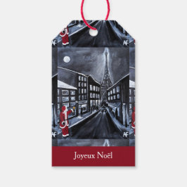 Santa in Paris Painting by Alfred Fox Presentetikett