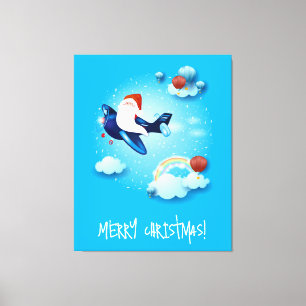 Santa is Coming Canvastryck