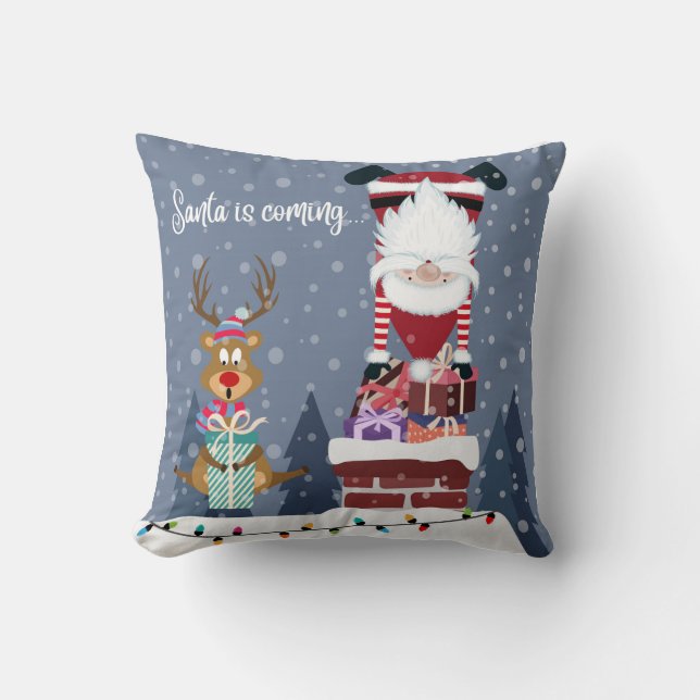 Santa is Coming Kudde (Framsida)