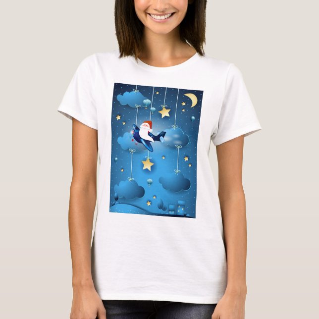 Santa is Coming T Shirt (Framsida)