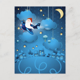 Santa is Coming Vykort