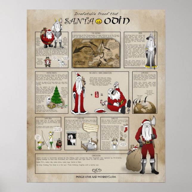 Santa is Odin Poster (Framsidan)