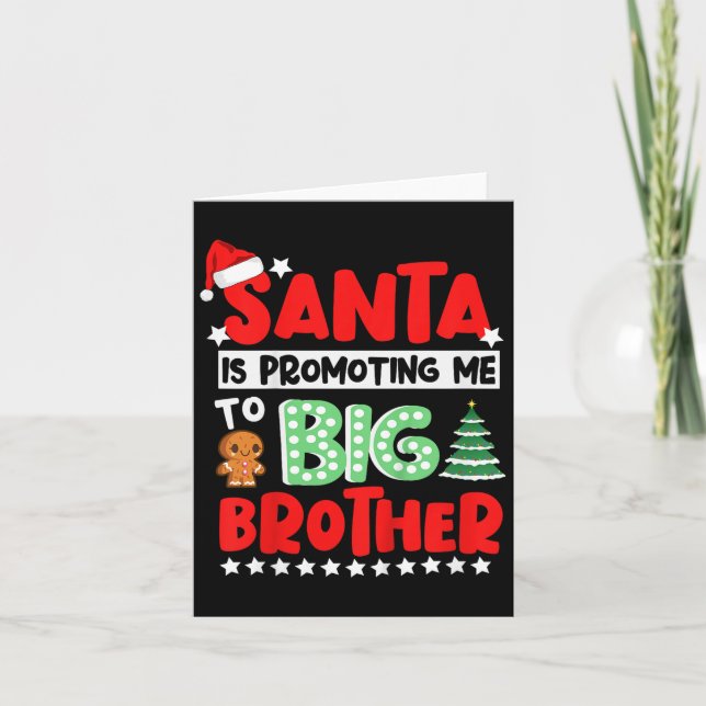 Santa Is Promoting Me To Big Brother Christmas  Kort (Framsida)