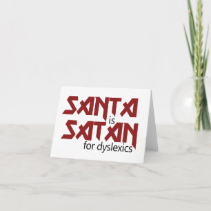 Santa is Satan Helgkort