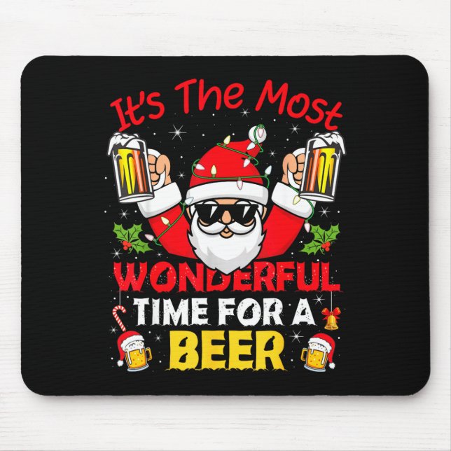 Santa It's The Most Wonderful Time For A Beer Funn Musmatta (Framsidan)