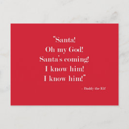 Santa! Jag vet honom! Vykort