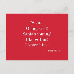 Santa! Jag vet honom! Vykort