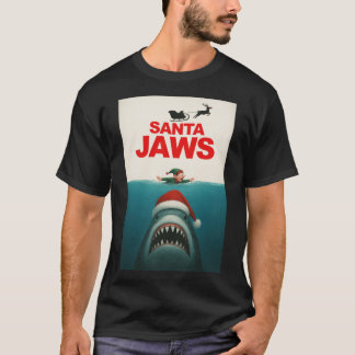 Santa Jaws flicka gåva gåva T Shirt