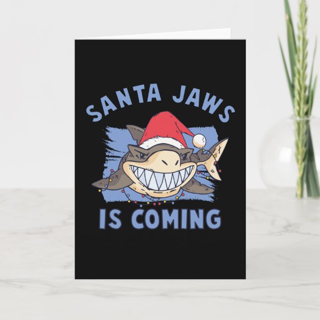 Santa Jaws kommer Kort (Framsida)